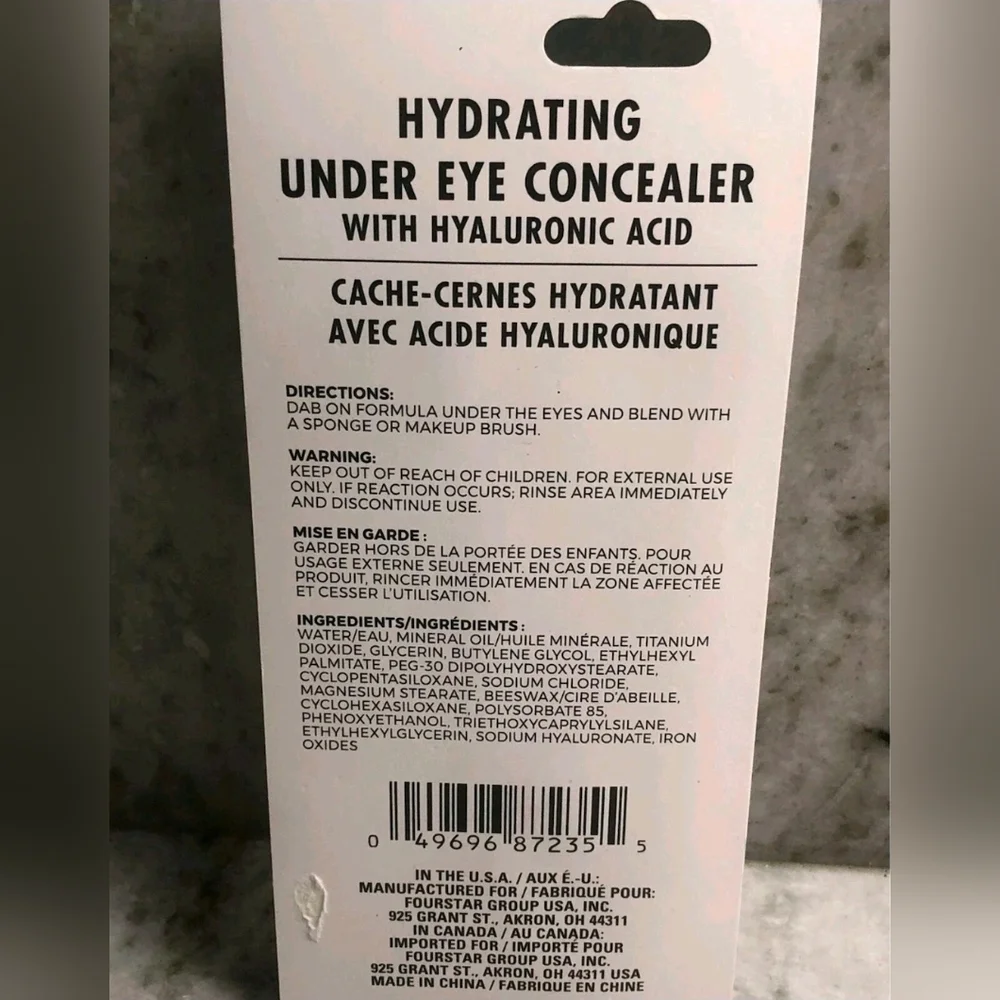 B Pure Hydrating Under Eye Concealer In Fair 0.4fl Oz BNIB  Hyaluronic Acid
